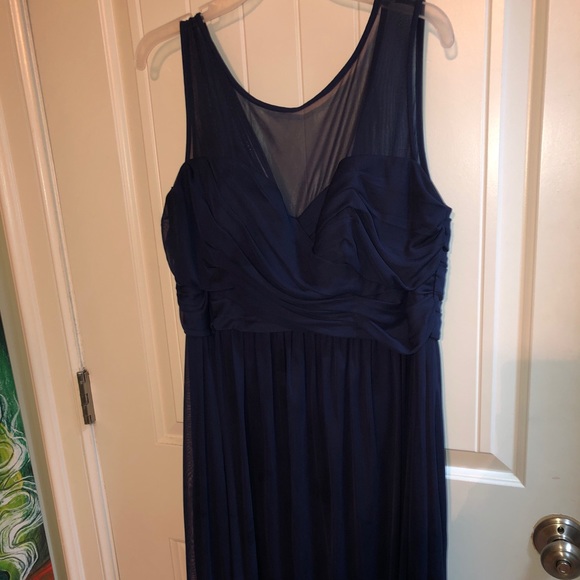 Bridesmaid Dress with illusion sweetheart neckline - Picture 1 of 3